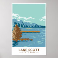 Lago Scott State Park Kansas Vintage
