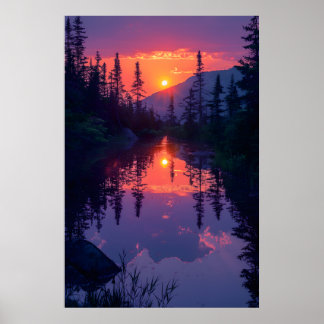 Poster Lago Serene Tranquil