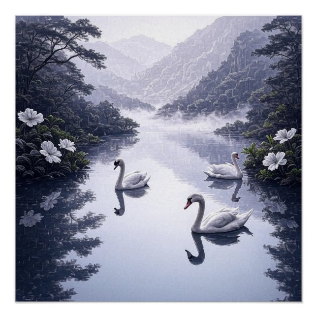 Póster Lago Serenidade (Frente)