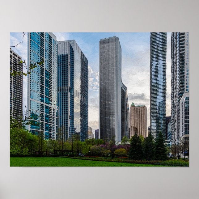 Poster Lago Shore Park Painterly (Frente)