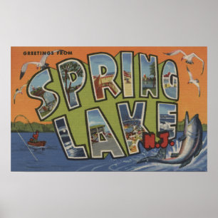 Póster Lago spring, New-jersey - grandes cenas da letra