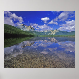 Poster Lago Stanley nas Montanhas Sawtooth de Idaho
