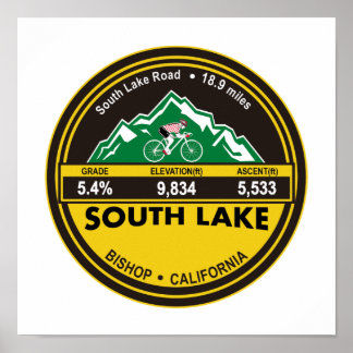 POSTER LAGO SUL - BISHOP, CA - "CÍRCULO"