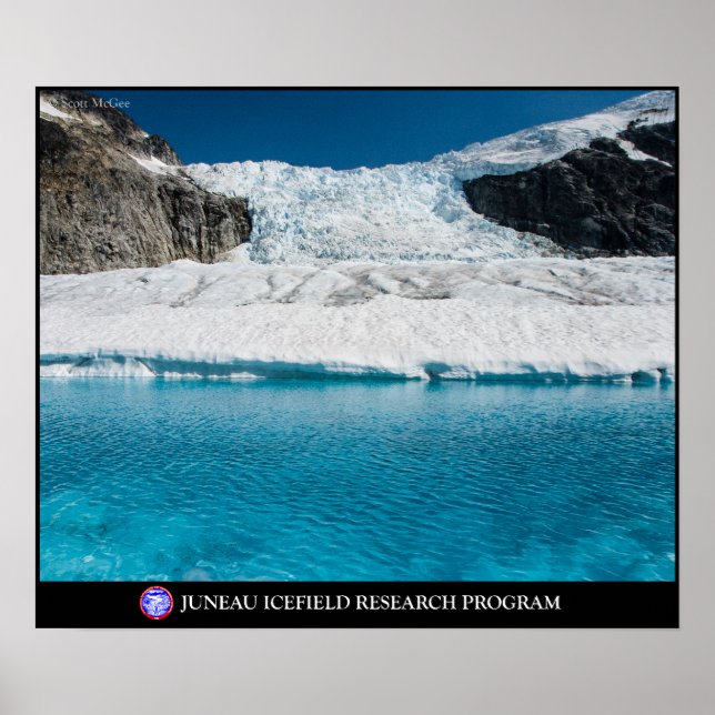 Póster Lago super glacial abaixo do Icefall Vaughn Lewis (Frente)
