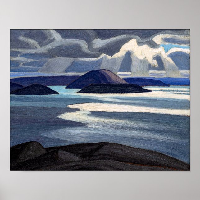 Poster Lago Superior Sketch | Lawren Harris | (Frente)