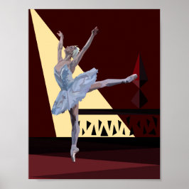 Póster 'Lago Swan Ballerina'