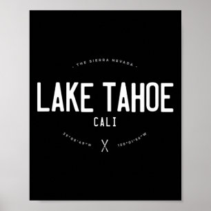 Poster Lago Tahoe California - Vintage S.
