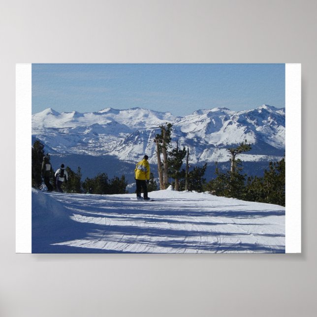 Poster Lago Tahoe Snowboard (Frente)