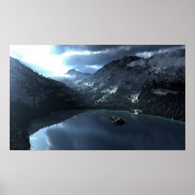 Póster Lago Tahoe Storm (Frente)