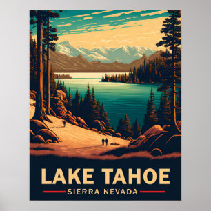 Poster Lago Tahoe Viagem