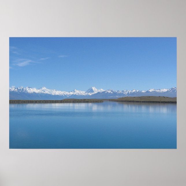 Poster Lago Tekapo, Nova Zelândia (Frente)