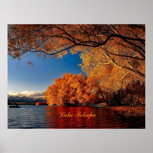Poster Lago Tekapo, Nova Zelândia (Frente)