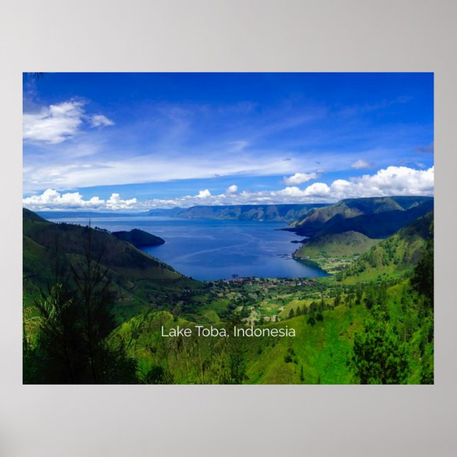 Poster Lago Toba, Sumatra, Indonésia, (Frente)