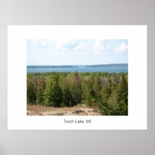 Póster Lago torch, Michigan