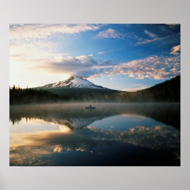 Poster Lago Trillium | Floresta Nacional Mount Hood, OR (Frente)
