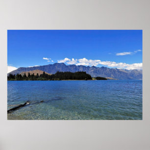 Poster Lago Wakatipu e os produtos extraíveis