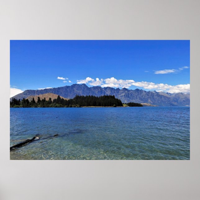 Poster Lago Wakatipu e os produtos extraíveis (Frente)