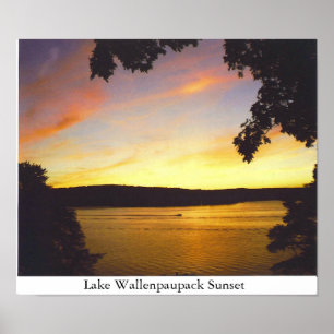 Póster Lago Wallenpaupack Sunset