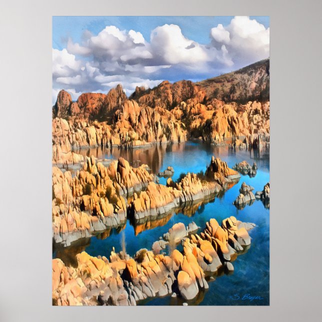 Poster "Lago Watson" Prescott "Granite Dells" (Frente)