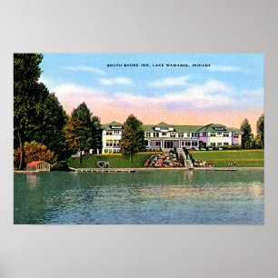 Póster Lago Wawasee, Indiana South Shore Inn
