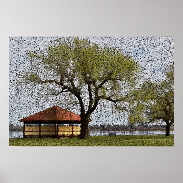 Poster Lago Wendouree Pavilion Ballarat (Frente)