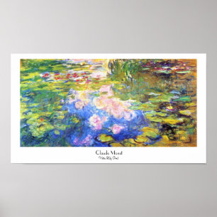 Póster Lagoa Claude Monet do lírio de água
