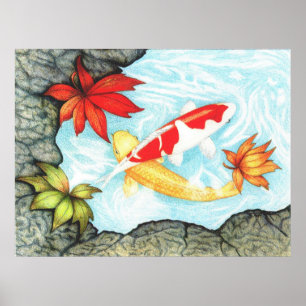 Póster Lagoa de Koi