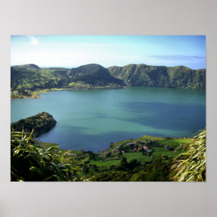 Póster Lagoa de Sete Cidades em S. Miguel, Açores