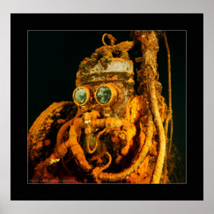 Poster Lagoa de Truk - Fujikawa Maru - compressor de ar