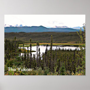Póster Lagoa de Yukon