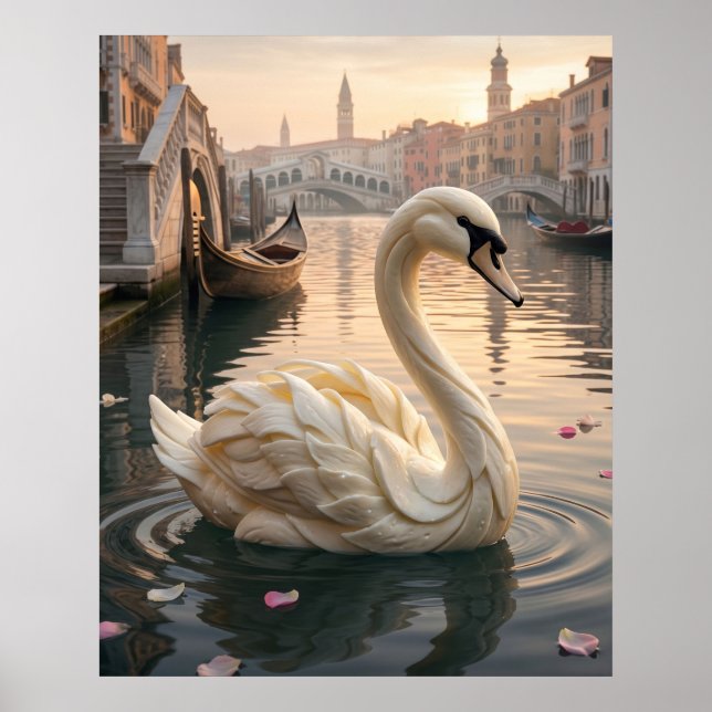 Poster Lagoa do Cisne de Mozzarella (Frente)