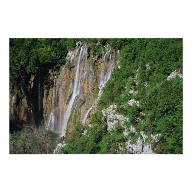 Póster Lagos de Plitvice Croácia (Frente)