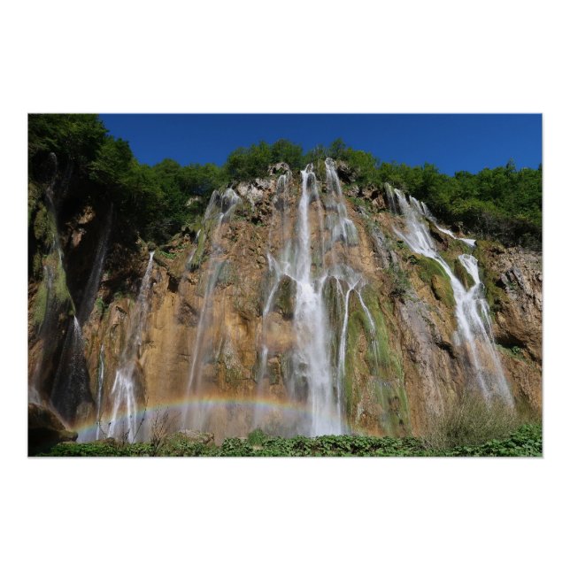 Póster Lagos de Plitvice Croácia (Frente)
