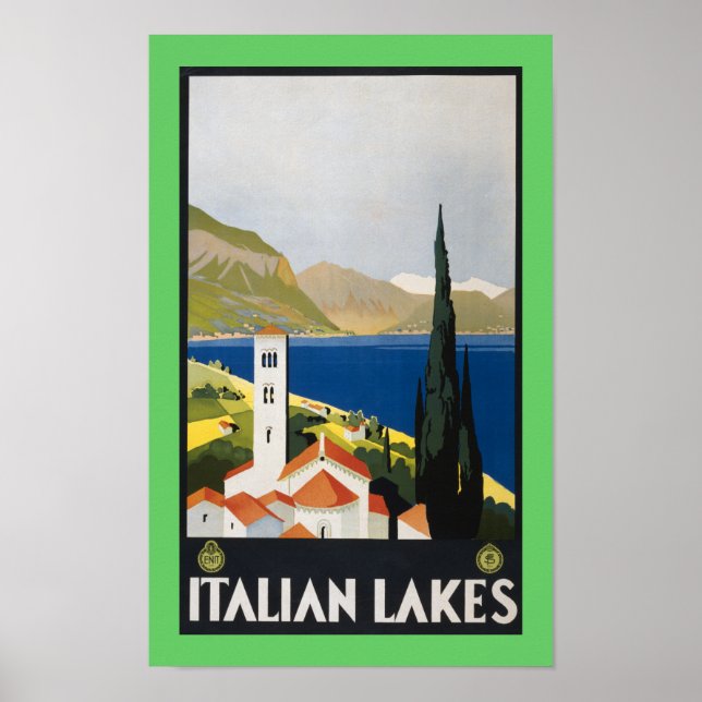 Poster Lagos italianos (Frente)