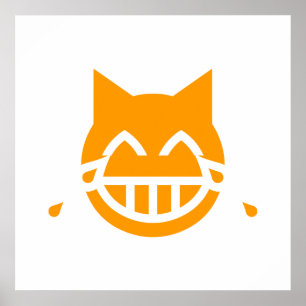 Póster Lágrimas de Joy Emoji Cat