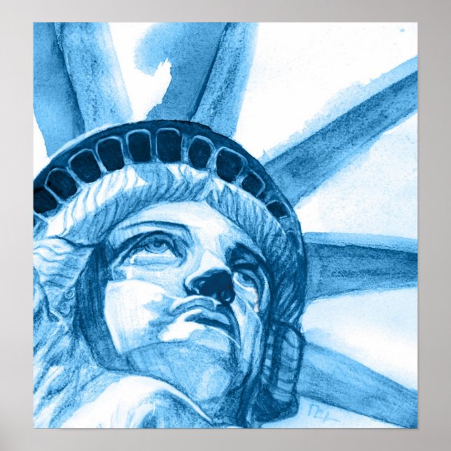 Póster Lágrimas de Lady Liberty (Frente)