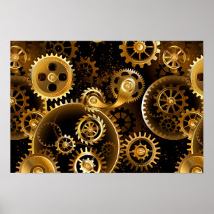 Poster Lágrimas de latão sem costura