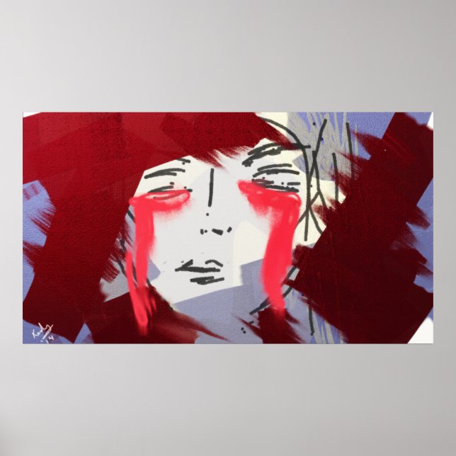 Poster Lágrimas de sangue (Frente)