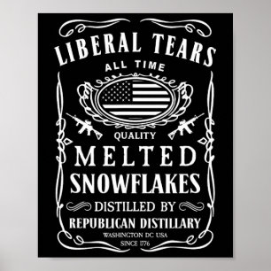 Poster Lágrimas Liberal Mostram Conservador Republicano E