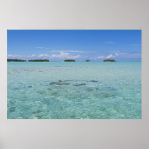 Poster Laguna Azul de Rangiroa