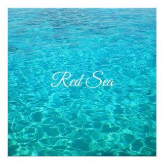 Póster Laguna Azure no mar Vermelho