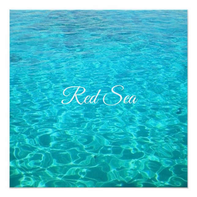 Póster Laguna Azure no mar Vermelho (Frente)