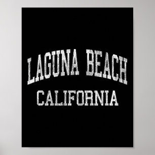 Poster Laguna Beach California Ca Vintage Esportes Atléti