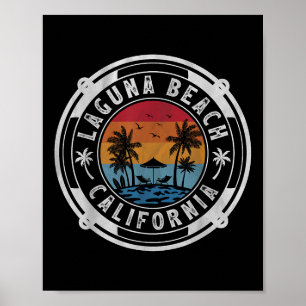 Poster Laguna Beach California Summer Vacage Su