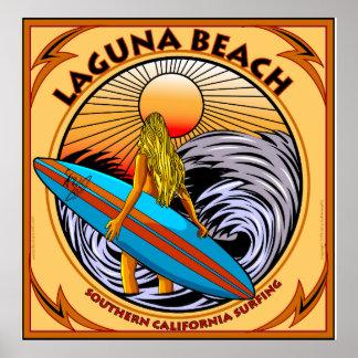POSTER LAGUNA BEACH DA CALIFÓRNIA
