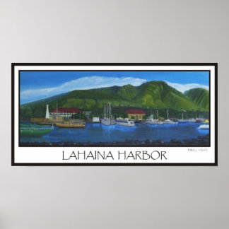 Poster Lahaina Harbor