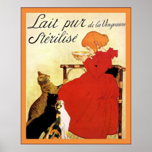 Póster Lait Pur de la Vingeanne Stérilisé