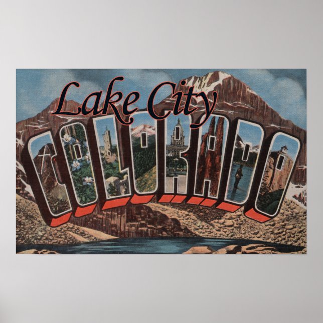 Poster Lake City, Colorado - Grandes Cenas de Letra (Frente)