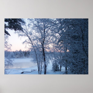 Póster Lake Frozen in Time