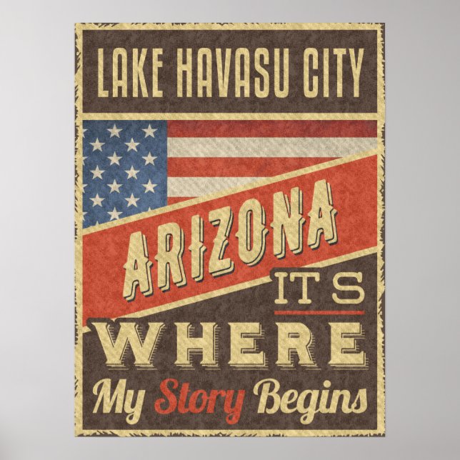 Poster Lake Havasu City Arizona (Frente)